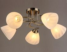 Люстра потолочная пятирожковая Мелодия Света Е27 220В Медь картинка 